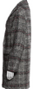 Isabel Marant Paris. Black/Gray Virgin Wool Plaid Print Coat