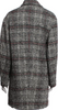 Isabel Marant Paris. Black/Gray Virgin Wool Plaid Print Coat