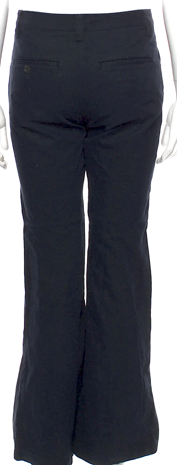 Issey Miyake Denim Wide Pleated Pants Bottoms MI14FF412 black -