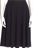 Issey Miyake Japan. Black Pleated Poly-Tech Skirt