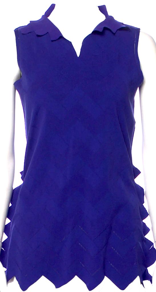 Issey Miyake Japan. Pleats Please Vintage 2008 Collection Blue Blouse