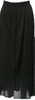 Issey Miyake Japan. Blue PolyTech Midi Length Skirt