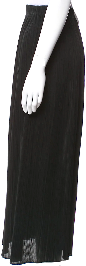 Issey Miyake Japan. Blue PolyTech Midi Length Skirt