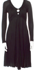 Jean Paul Gaultier Paris. Black Bamboo/Cashmere 2000s Collection Dress
