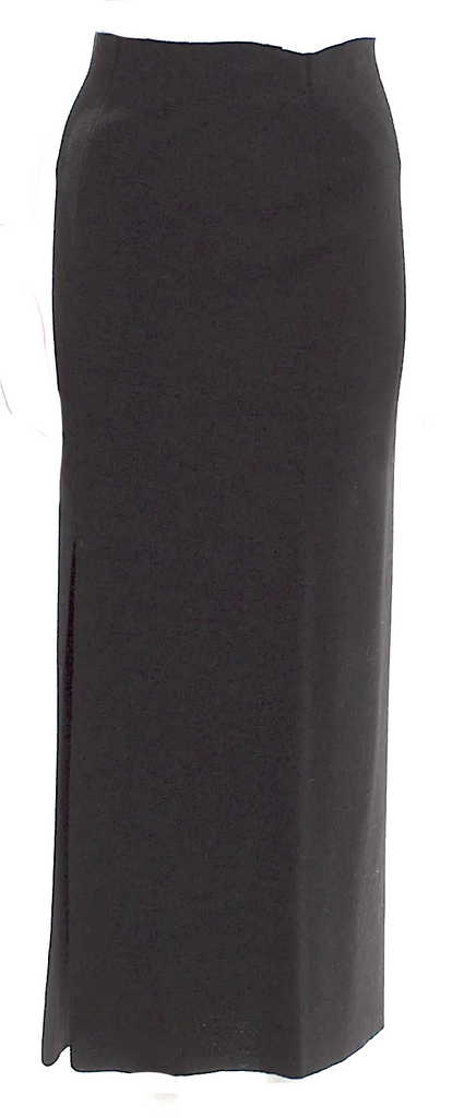 Jean Paul Gaultier Paris. Grey Virgin Wool Midi Length Skirt