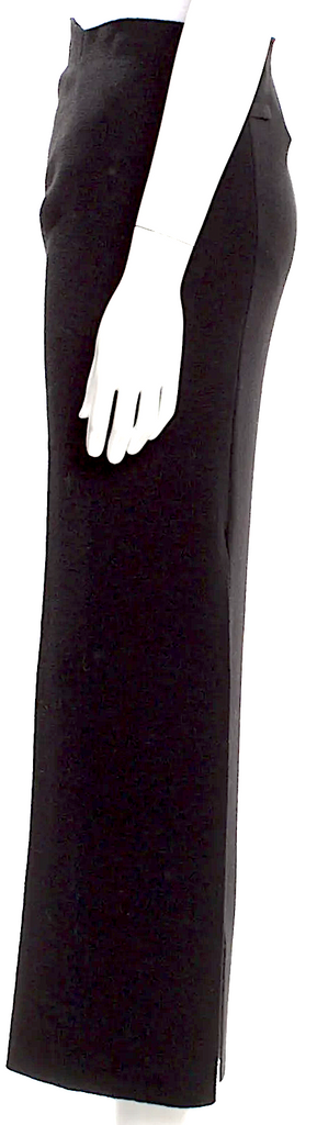 Jean Paul Gaultier Paris. Grey Virgin Wool Midi Length Skirt