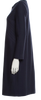 Jil Sander. Midnight Navy Wool Blend 3/4 Sleeve Dress