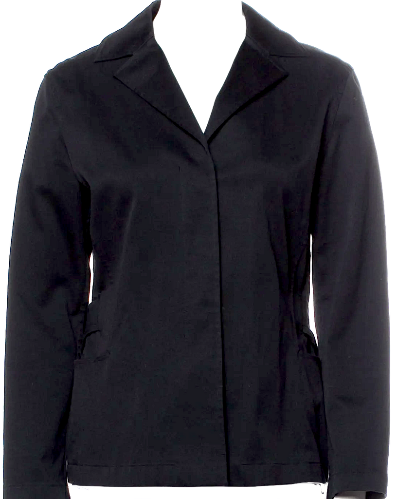 Jil Sander Vintage Black Fabric Blend 2000's Collection Coat/Blazer