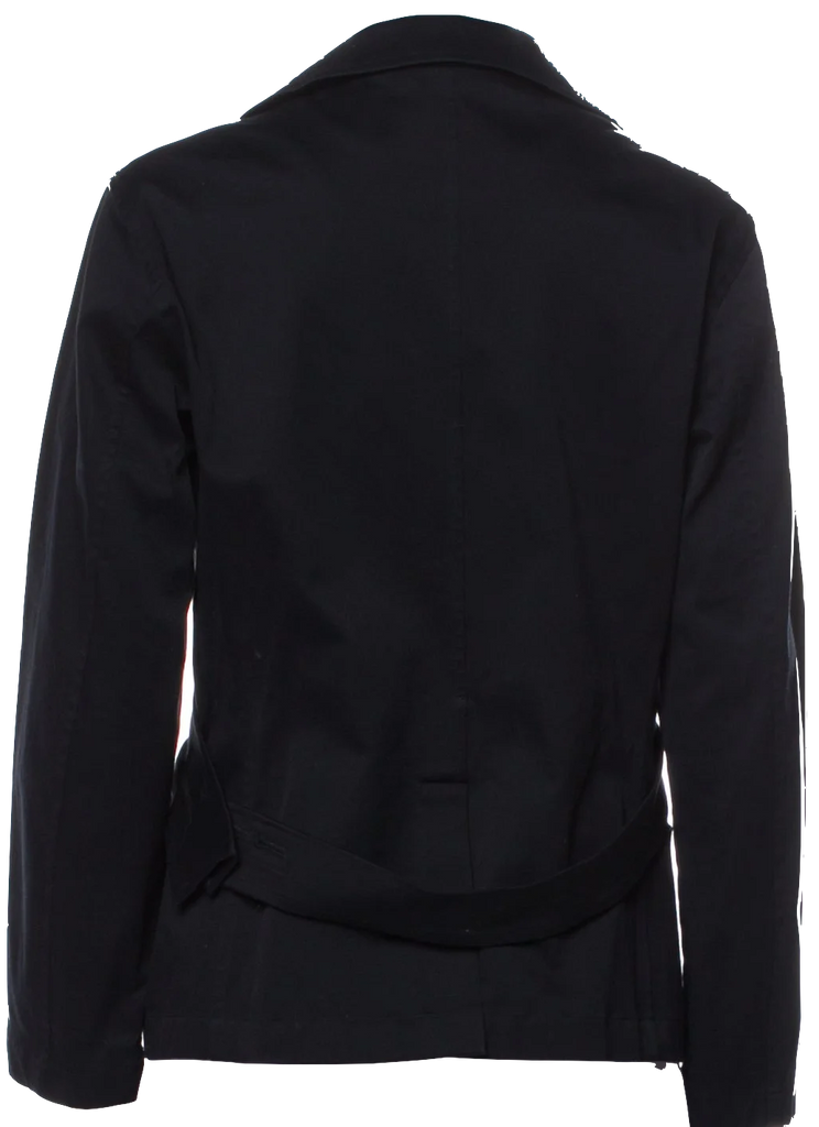 Jil Sander Vintage Black Fabric Blend 2000's Collection Coat/Blazer