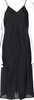 Jil Sander Black V-Neck Midi Length Slip Dress