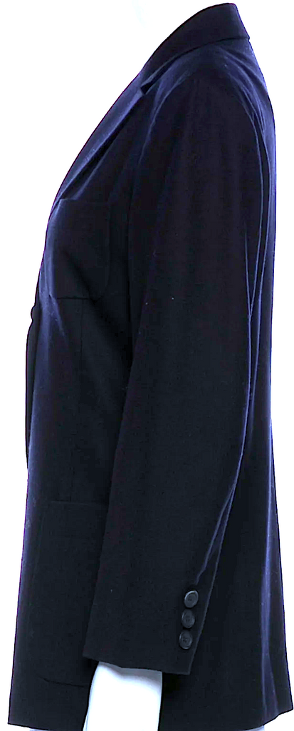 Jil Sander Vintage Midnite Blue Virgin Wool Blend 2000's Blazer