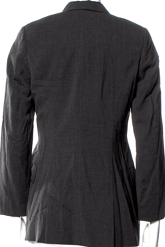Jil Sander Grey Double Breasted Wool Blazer