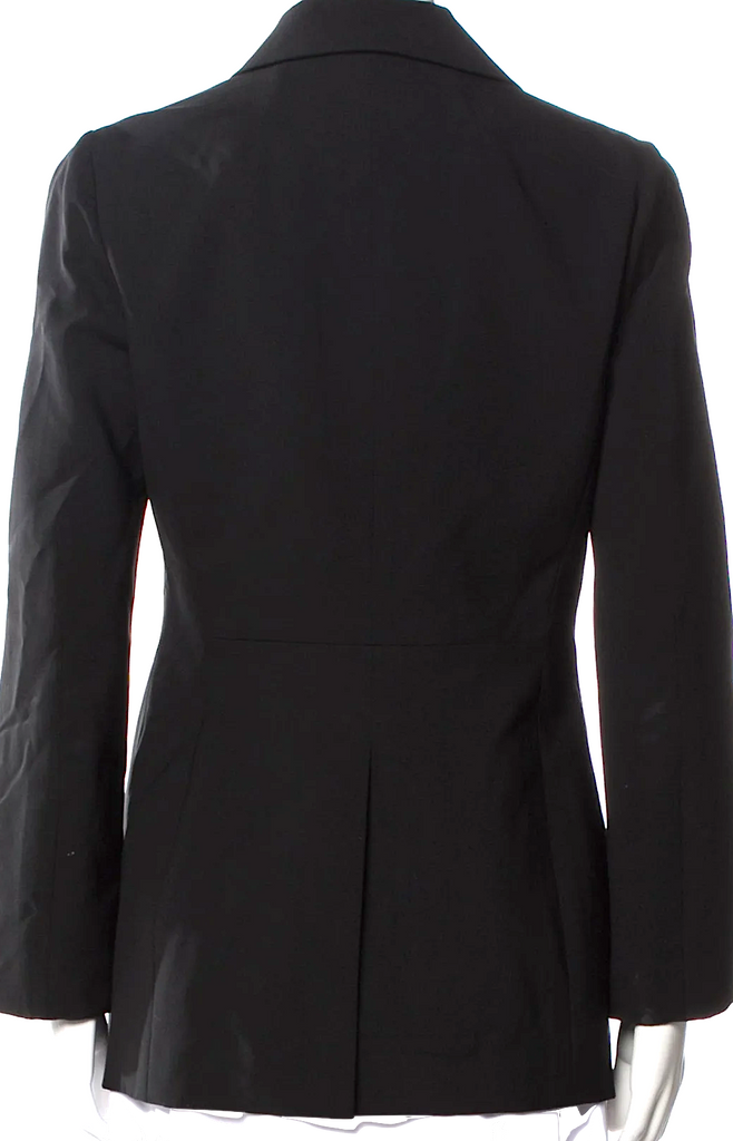 Jil Sander Black Virgin Wool Blazer