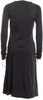 Jil Sander Black Viscose/Nylon Blend Crew Neck Midi Length A-Line Dress