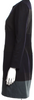 Jil Sander Black/Blue Color Block Virgin Wool Mini Dress