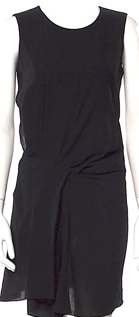 Jil Sander Virgin Black Wool Mini Dress