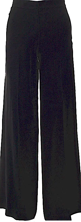 Joseph LONDON. Black Acetate Wide Leg Pants