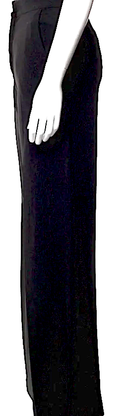 Joseph LONDON. Black Acetate Wide Leg Pants