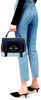 J.W. Anderson UK. Blue/Black Leather Top Handle Bag
