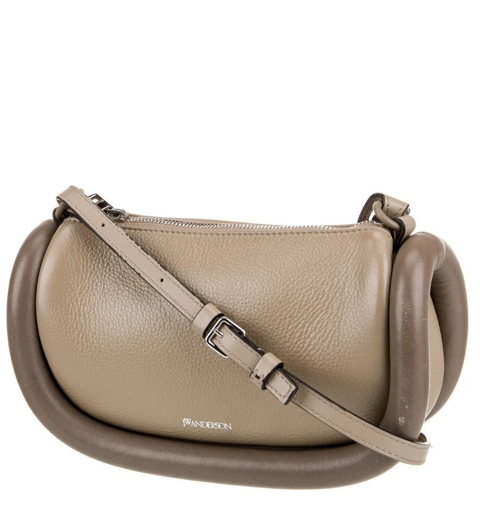 J.W. Anderson UK. Beige/Brown Leather Crossbody Bag