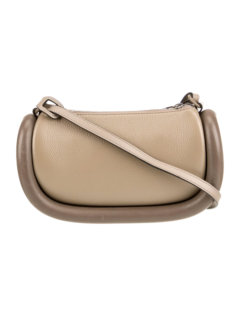 J.W. Anderson UK. Beige/Brown Leather Crossbody Bag