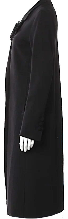 Lanvin Paris. Grey Long Wool Coat
