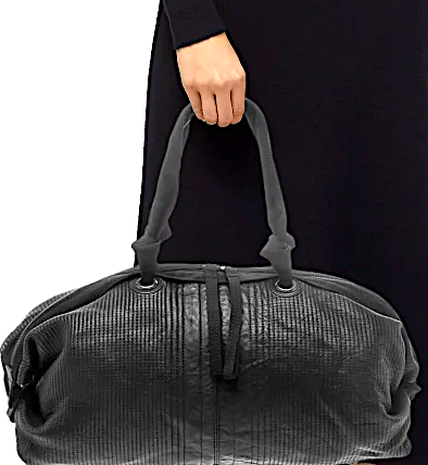 Lanvin Paris. NEW. NWOT. Black Leather Shoulder Bag
