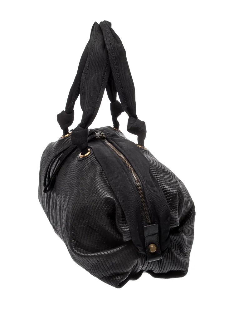 Lanvin Paris. NEW. NWOT. Black Leather Shoulder Bag