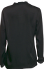 Lanvin PARIS. Black Tie Neck Long Sleeve Blouse