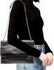 Lanvin Paris. Black Leather Shoulder Bag