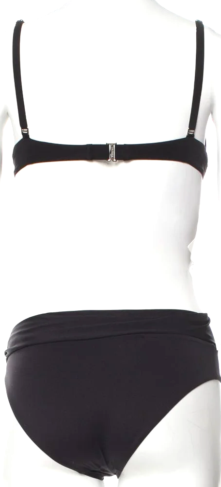 LA PERLA. Black Polka Dot Print Beaded Accents Bikini Top/Bottom Available Separately