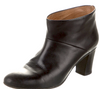 Maison Martin Margiela Paris. Black Leather Chunky Heel Boots SZ 8.5