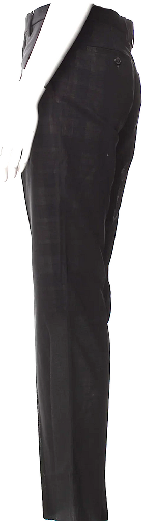 Maison Margiela Paris. Black Virgin Wool Straight Leg Pants