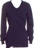 Maison Margiela Paris. Dark Blue 100% Wool Scoop Neck Sweater