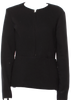 Maison Margiela Paris. Black Wool Blend Snap Front Jacket