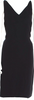 Maison Martin Margiela Paris. Black Acetate Blend, Beaded & Crystal Accents Knee-Length Dress