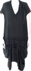 MARNI Italy. Black Viscose V-Neck Midi Length Dress