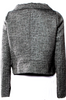 Marni Italy.  Grey Wool Blend Tweed Pattern Evening Jacket