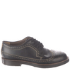 Marni Italy. Black Leather Eyelet Trim Brogue Style Rubber Sole Shoes SZ 39IT, US: 9
