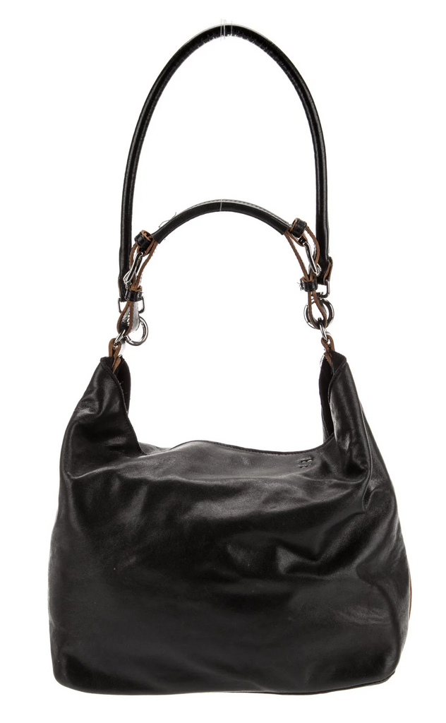 Marni Italy. Black Leather Pristine Shoulder Bag