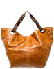 Marni Italy. Distressed Leather Honey Color Hobo Bag