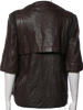 Marni Italy. 3/4 French Sleeve Leather Biker Jacket/Top