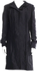 Marni ITALY. Black De-construct Shape Long Wool Nylon Coat