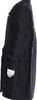 Marni ITALY. Black De-construct Shape Long Wool Nylon Coat