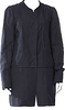 Marni Italy. Navy Cotton/Silk Stand Collar Jacket