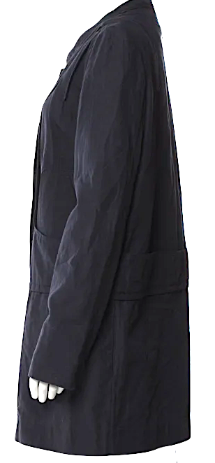 Marni Italy. Navy Cotton/Silk Stand Collar Jacket