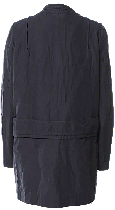 Marni Italy. Navy Cotton/Silk Stand Collar Jacket