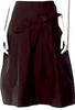 Marni ITALY. Brown Pleated Accents Midi Length Skirt