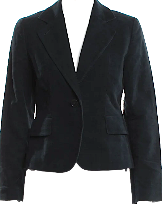 Margaret Howell LONDON. Black Cotton/Cupro Blazer