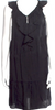 MIU MIU ITALY. Black Viscose Mini Dress From the 2007 Collection